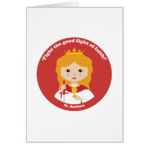 St. Barbara Card