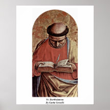 St Bartholomew par Carlo Crivelli Posters