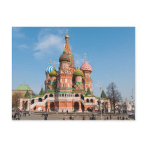 St. Basil cathedral in Moscow Postcard