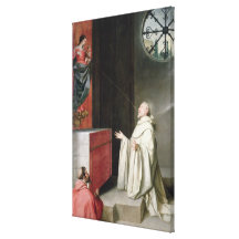 St. Bernard and the Virgin Gallery Wrap Canvas