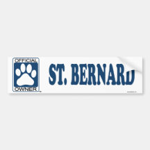 St BERNARD_Blue Adhésif Pour Voiture