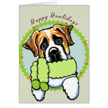 St Bernard Howlidays heureux Cartes
