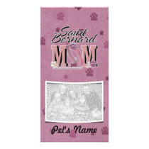 St Bernard MOM Photo Card Template