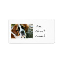 St. Bernard Personalized Address Labels