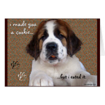 St Bernard Puppy Cookie Cards