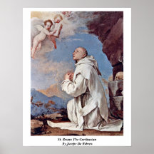St. Bruno The Carthusian By Jusepe De Ribera Print