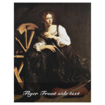 St. Catherine Of Alexandria By Michelangelo Merisi Flyers