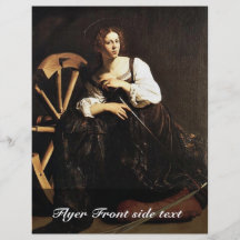 St. Catherine Of Alexandria By Michelangelo Merisi Flyers