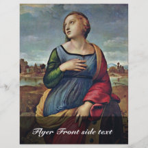 St. Catherine Of Alexandria By Raffael Flyers