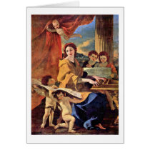St Cecilia par Nicolas Poussin cartes
