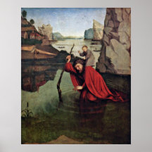 St. Christopher by Konrad Witz Poster