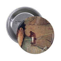 St. Christopher'S Details By Hieronymus Bosch (Bes Button