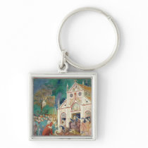 St. Clare Embraces the Body of St. Francis Key Chains