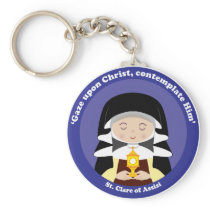 St. Clare of Assisi Keychain