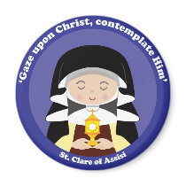 St. Clare of Assisi Refrigerator Magnet
