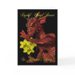 St Davids Day red Dragon Dydd Gwyl Dewi Cards