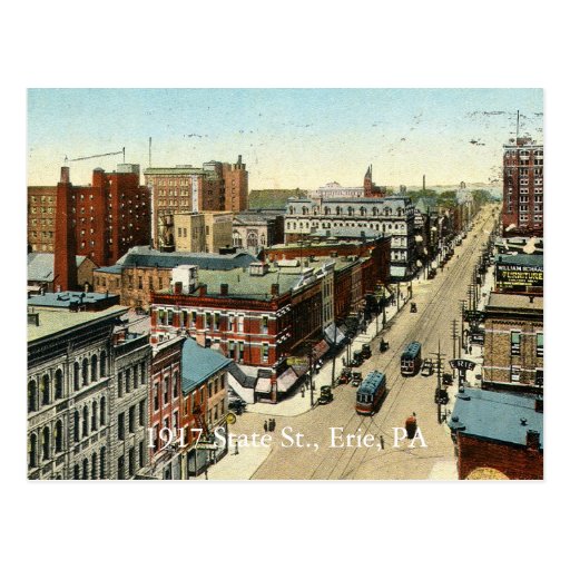 St de 1917 états, Erie, PA Carte Postale