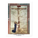 St. Dominic At The Cross Of Christ By Angelico Fra Post Card