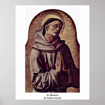 St Dominic par Carlo Crivelli Affiches