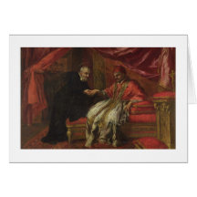 St. Filippo Neri Curing Pope Clemente VIII Greeting Card