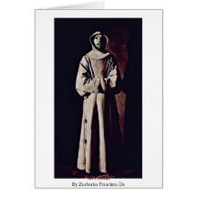 St. Francis,  By Zurbarán Francisco De Greeting Card