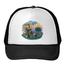 St Francis (ff) - Maine Coon cat  (brown tabby) Trucker Hat