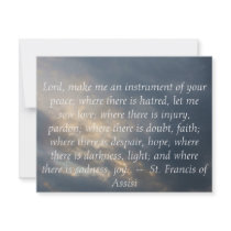 St. Francis of Assisi about FAITH Personalized Invites