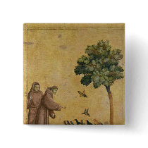 St. Francis of Assisi preaching to the birds Pins