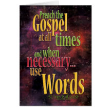 St. Francis of Assisi Quote Greeting Cards