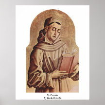 St Francis par Carlo Crivelli Affiches