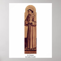 St Francis par Carlo Crivelli Posters