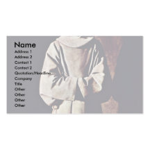 St Francis, par Zurbarán Francisco De Cartes De Visite Professionnelles