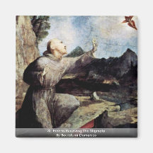 St. Francis Receiving The Stigmata Refrigerator Magnets