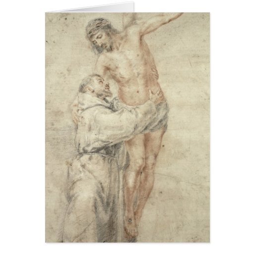 St. Francis Rejecting the World and Embracing Greeting Cards