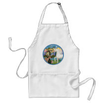 St Francis - White Arabian Horse Apron