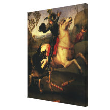 St George combattant le dragon, Raphael, Raffaello Impression Sur Toile