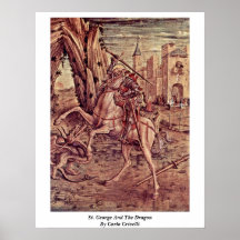 St George et le dragon par Carlo Crivelli Posters