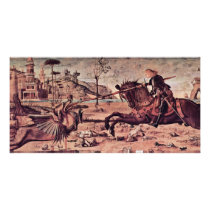 St. George Fighting The Dragon By Carpaccio Vittor Photo Cards