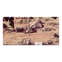 St. George Fighting The Dragon Detail By Carpaccio Photo Card