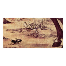 St. George Fighting The Dragon Detail By Carpaccio Photo Cards