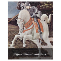 St. George Fighting The Dragon Detail By Uccello Personalized Flyer