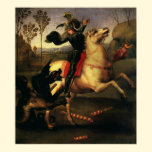 St. George Fighting the Dragon, Raphael, Raffaello posters