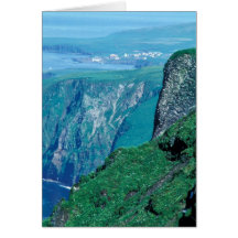 St. George Island village, Pribilof Islands Greeting Card