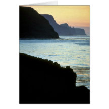 St. George, Pribilof sunset over High Bluffs Card
