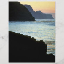 St. George, Pribilof sunset over High Bluffs Personalized Flyer