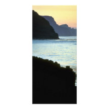St. George, Pribilof sunset over High Bluffs Personalized Rack Card