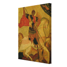 St. George slaying the Dragon Canvas Prints