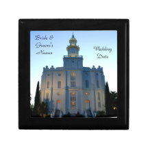 St George Temple: Bride's Gift, Wedding Giftbox Trinket Boxes