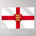 St. George's cross flag England 3 lions 2012Poster posters
