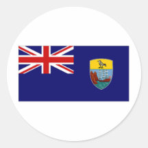 St Helena Dependencies National Flag Round Sticker